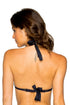 Luli Fama Orillas Del Mar Ribbed Double Strap Sliding Halter Bikini Top
